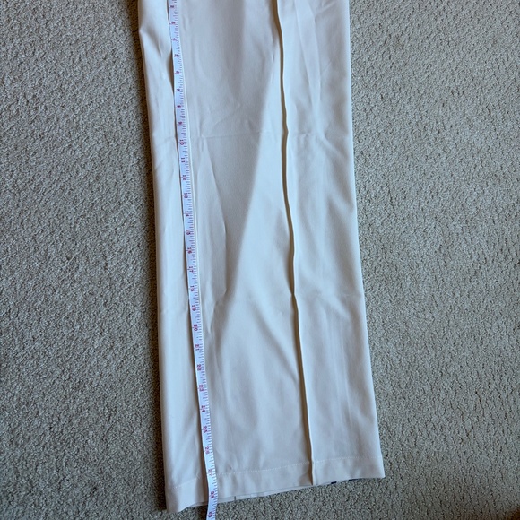 Athleta Pant MVP Mid Rise Side Stripe ivory blue MP - Picture 8 of 11